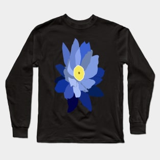 Blue lotus flower Long Sleeve T-Shirt